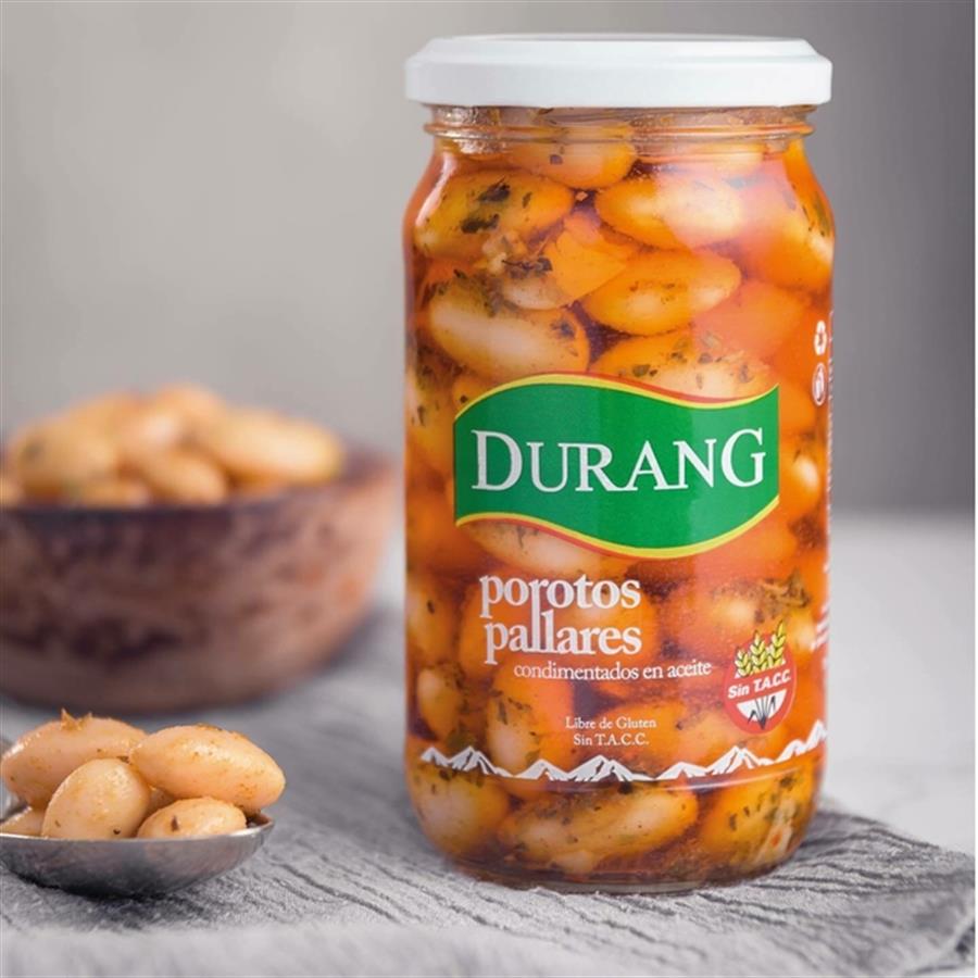 Porotos condimentados en aceite x 330 gr Durang